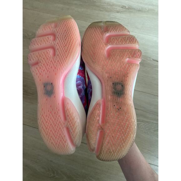 Nike basketball sneaker KD 8 Aunt Pearl size Y5 W6.5 pink floral limited edition - Picture 5 of 7